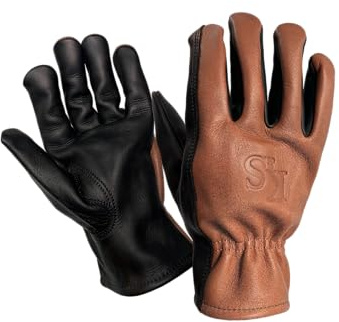 Kent & Stowe Sure & Soft Leder Handschuhe, 1 Paar, Größe L