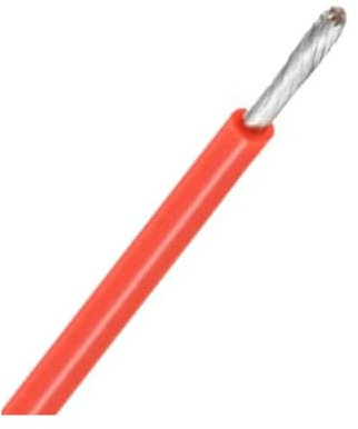 2 mt/los Flexible Elektrische Silikon Drähte 17/15/13/11/9/7/1awg 25/35/50mm2 Heizung Gummi Flexible Kabel for Batterie, Wechselrichter, UPS(Color:Red,Size:2M_15AWG-1.5MM2)