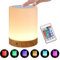 Amieron LED Nachttischlampe Touch Dimmbar, 13 Farben RGB Farbwechsel und 3 Modi mit Timer und Memory-Funktion für Schlafzimmer Camping