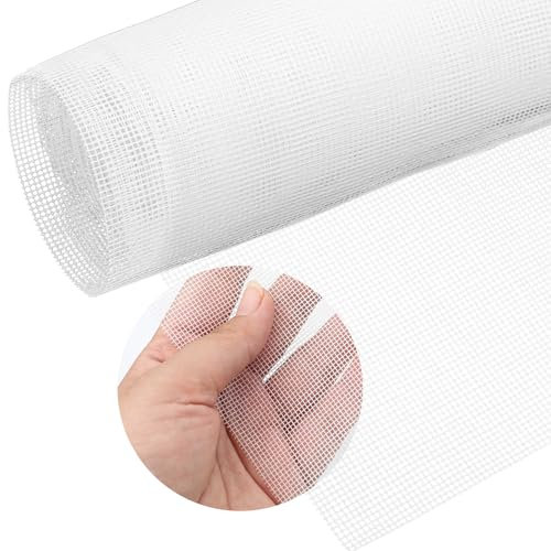120 x 250 cm Fliegengitter Ersatznetz, DIY Schneidbar Fliegengitter Netz, Fiberglas Fliegengitter Meterware, Insektenschutz Gaze Fenster für Fenster, Dachfenster, Balkontür (Weiß)