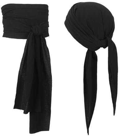 Piraten-Kopftuch, Bandana, Mittelalterliche Renaissancen, Piraten-Schärpe, Gürtel, großer Taillengürtel für Halloween-Kostüm, Piraten-Stirnbänder und Taillengürtel-Set, mittelalterliche große Schärpe,