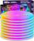 LETIANPAI 60 m LED Neon Rope Lights, Control with App/Remote Control, Flexible LED Rope Light, Multiple Modes, IP65 Outdoor RGB Neon Lights, Waterproof (60m)