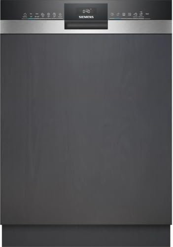 Siemens iQ300, lave-vaisselle partiellement intégré, 60 cm, acier brossé, SN53ES04TE