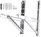 Fenteer Soportes de Aire Acondicionado Instalar Soportes Acero Inoxidable Aire Acondicionado Estable Bastidores Exteriores Accesorios para Oficina Al Aire Lib, 50cmx50cm