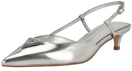 GUESS Damen Jesson Pumps, Silber 040, 39 EU