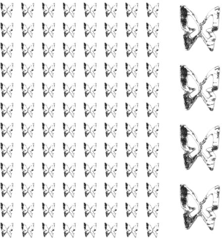 Tabanzhe 3D Butterfly Nail Charms-100PCS Nail Art Charms Rhinestones Gems Nail Charms DIY Manicure Craft Supplies for Women Girls Nails Decoration Jewelry Making Accessories