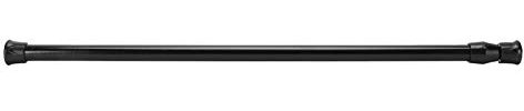 Barra para Cortina de Ducha, Barra de Tensión Telescópica de Acero Al Carbono con Almohadilla Antideslizante para los Pies, Longitud Ajustable, sin (40-70 varilla fina de 1,3 cm