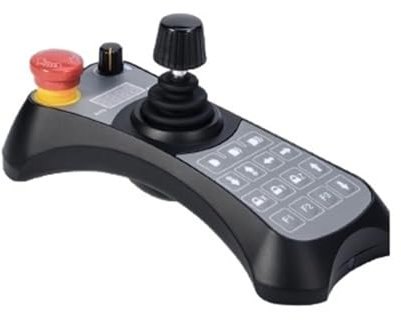 CAINV Contrôleur de Manette SMC72XL Manette de Jeu à Trois Axes à Effet Hall, contrôleur de boîtier de Commande, contrôleur de Manette d'imageur Manette Industrielle(Power Supply 12V Output RS232)