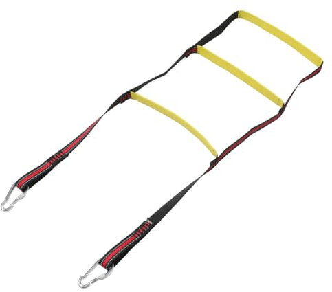 BESPORTBLE Step Boat Rope Ladder Folding Ladder for Inflatable Boat Kayak Canoeing Heavy Duty