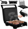 Zeegma Grill Chef Easy - Grill Elettrico 2 in 1 e Tostapane Panini, Potenza 2000W, Superficie Antiaderente in Ceramica, Regolazione Temperatura e Inclinazione, Piastre Removibili Lavabili in Lavastovi