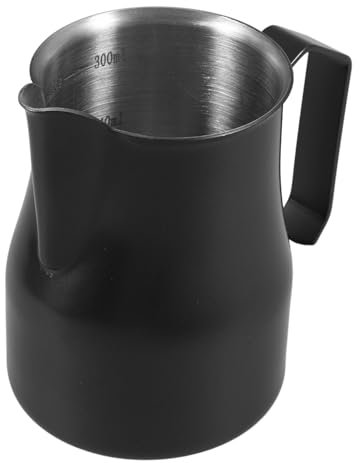 NUOBESTY Milchaufschäumkännchen Aus Edelstahl Für Espressomaschine Mit Kontrolliertem Ausguss Für Latte Art Großem Fassungsvermögen Und Vielseitigem Einsatz Zu Hause