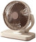 Air Circulator Fan - Rechargeable Desk Quiet Air Circulator Fan - 360 Degree Rotation Cooling Appliance with 3 Speed Settings and Hook for Study Room, Bedroom