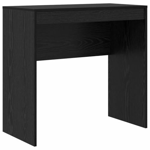 vidaXL Moderner Schreibtisch mit Schublade | Schwarze Eiche Spanplatte Kompakte Größe 80 x 40 x 76 cm Ideal für Zu Hause & Büro Nutzung Studium Minimalistischer Schreiber Zeitgemäße Oberfläche