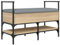 Eleganz Schminktischhocker aus Holzwerkstoff & Metall - Stylischer Hocker fürs Badezimmer - Robust & Langlebig - Platzsparend & Modern