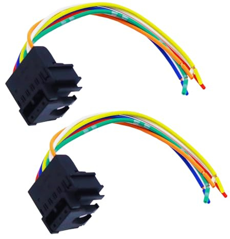 Bywindup 2 Stück Rücklicht Stecker Kabelbaum 6-polig Kompatibel mit Renault Clio 2 Kangoo Express Espace Dacia Megane Scenic Logan VWA4341969 110231WP2