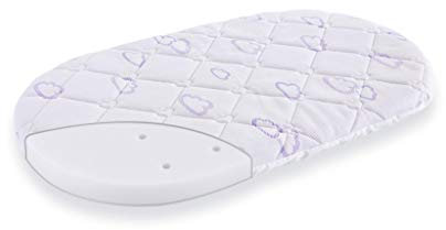 Träumeland T030503 - Matratze Sleepy für Stubenkorb/Stubenwagen, Größe 37 x 70 cm, ovale Form