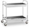 Royal Catering Carrello Portavivande Carrello di Servizio Carrello Cucina RCGW 2 (320 kg, Distanza tra i piani 62 cm, Spessore dei piani 3 cm, 2 contenitori)