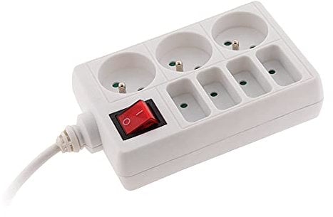 Bloc multiprise 4x 6A + 3x 16A Blanc - Zenitech