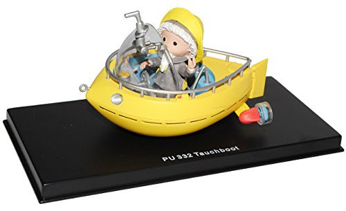 alles-meine.de GmbH unser Sandmännchen Figur - Tauchboot PU 332 - Set incl. Vitrine - Miniatur Figur Traummobile - Sandmann - Sammlermodell - Sammelfigur auch für Puppenstube - M..