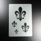 Schablone Fleur de Lis 4 Lilien Ornament - BO45