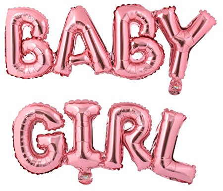 Miss Bakery's House® Ballon - Folie - Baby Girl - Pink - Deko Baby-Party