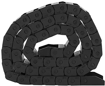 1m R18 Cable Drag Chain Black Nylon Wire Carrier CNC Machine Tool 10x20mm (R18 10 * 20mm)