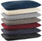BaSaTex Plüsch Kissenbezug im Doppelpack | Cashmere Touch Kopfkissenbezug | Fleece Sofakissen Couchkissen | 100% Mikrofaser | 2X 40x40 cm | Anthrazit