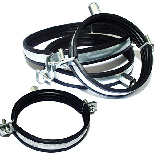 Rohrschelle Schlauchschelle Schelle Wickelfalzrohr Alu-Flex-Rohr Flexschlauch - MKK® Rohrschelle mit Dichtung Ø 125 mm
