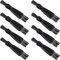 8 Stück Rasierpinsel Reinigungsbürste Elektrischer Doppelseitiger Trimmer Rasierpinsel Reinigung Set Nylon Borsten PP Griff