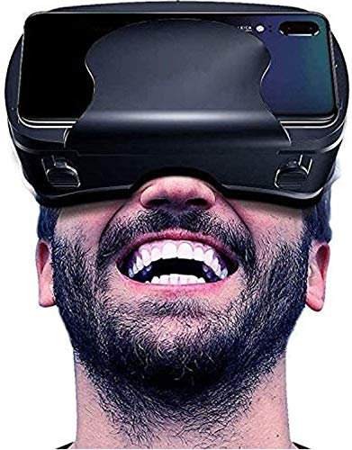 VR Headset, KSUKOLI 3D VR Goggles for Phones Movies Watching Indoor HD VR Headset Compatible with 3.5-6.5 Inch Phones like VR Samsung,VR for iPhone XS/X/8/8 Plus/7/7Plus/6/6Plus/6sVirtual 3D Glasses