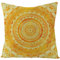 Epinki 40x40cm Zierkissenhülle, Kissenhüllen in Leinen mit Mandala Muster, Bequem, Quadratische Kissenhülle für Sofa Schlafzimmer Büro Auto Wohnzimmer Dekoration - Gelb, Stil 26