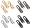 cobee 12 Stück Zipper Pull Ersatz Abnehmbarer Metallreißverschluss Pull Tab Reißverschluss aus Hartmetall Greifer Reparaturfixierer Reißverschlüsse Tags Reißverschlussschieber für Koffer Mäntel