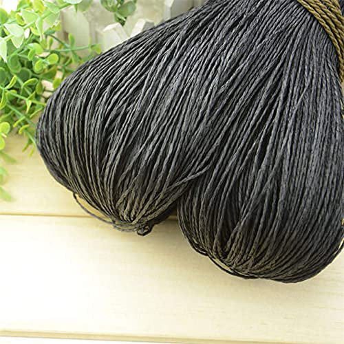 LIUXIN Hilo de Paja de Rafia Natural de 600 Metros y 500g para Tejer a Mano, Hilo de Ganchillo, Sombrero de Verano, Bolso, cestas, Material de Tejer, artesanía DIY