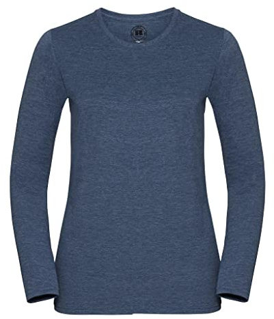 Style It Up *Ladies Long Sleeve HD T/Shirt (B-Navy, S)