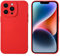 LOOKSEVEN for iPhone 14 Pro Case, Red Silicone TPU Rubber Back Cover Case Compatible for iPhone 14 Pro (6.1 inch)
