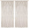 Foreate Boho-Vorhänge für Türen, Makramee-Fenstervorhänge, 200,7 x 95,2 cm, für Wohnzimmer, Schlafzimmer, Makramee-Hochzeit, Hintergrund, Bohemian-Heimdekoration, 2 Paneele