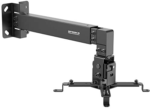 Speaka Professional SP-PWM-100 Beamer-Wandhalterung Drehbar Wandabstand (max.): 600 mm Schwarz