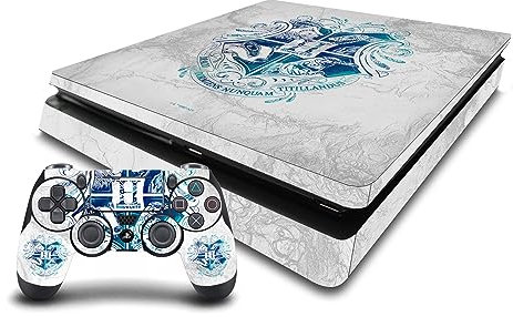 Head Case Designs Offizielle Harry Potter Hogwarts Worlds Grafiken Vinyl Haut Gaming Aufkleber Abziehbild Abdeckung kompatibel mit Sony Playstation 4 PS4 Slim Console and DualShock 4 Controller