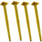 4 Stück Neigbare Möbelbeine aus Metall,Schräge Möbelfüße, konische Möbelfüße,DIY Ersatz Möbelbeine,für Tische Sofas TV-Schränke Stühle Schränke,Gold (50cm/19.7in)