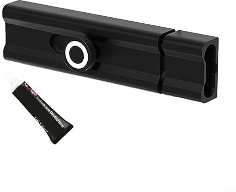 DAZZLEEX No-punch Latch Lock Stick-on Interior Reverse Latch Bolt, Latch Surface-mounted Door Latch 100mm