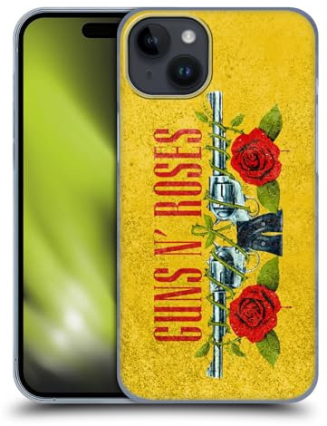 Head Case Designs Offizielle Guns N' Roses Pistolen Vintage Harte Rueckseiten Handyhülle Hülle Huelle kompatibel mit Apple iPhone 15 Plus