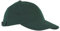TEXXILLA 6 Panel Strong Front Raver Cap aus gebürsteter Baumwolle, Farbe:dunkelgrün