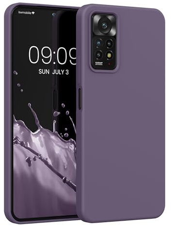 kwmobile Carcasa Compatible con Xiaomi Redmi Note 11 Pro/Note 11 Pro (5G) / Note 12 Pro (4G) Funda - Case TPU y Silicona antigolpes - Apto Carga inalámbrica - Iris pálido