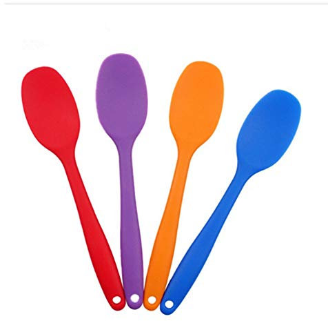 Camping spork High Grade Silicone Spoon Cake Putty Spatula Bakeware Large Unity Spoon Utensil