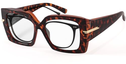 LVIOE Blaufilter Brille Brillenträger und Nicht-Brillenträger Reduziert Augenbelastung Gaming Brille Blaulichtfilter