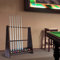 Support mural à 10 trous pour queue de billard - Support mural pour queue de billard - Support mural - Montage au sol - Support multi-trous - Canne à pêche - Club de golf - Anti-rayures - Bois rétro -