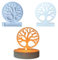 ALEFBET Moldes de silicona para fundición, portavelas, combinación DIY, molde de silicona, portavelas, nuevas ideas para fundición, moldes de yeso para fundición (árbol de la vida)