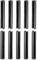 DTGN 6mm x 40mm(DxL) Geschlitzt Feder Pin - 30Pack - Gut für Haus Maschinenverschluß - 65Mn Feder Dübel Spannung Rolle Pin - Schwarz