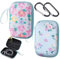 2 Stück EVA-Kopfhöreretui Kopfhörer Tasche für in Ear Ohrhörer, Aufbewahrung Etui Earphone Cover Kompatibel, Kleine Hardcase Headphones Schutztasche mit Karabiner, Case für in Ear, MP3 Player, Earpods