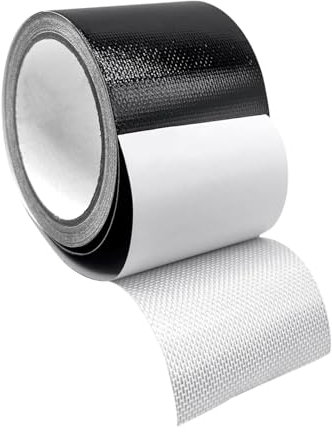 Folpus Reparaturband für Wohnmobil-Markisen, Reparaturband für Bootsabdeckungen, hitzebeständig, vielseitiges Reparaturband für Segeltücher zum Reparieren, 10mx5cm